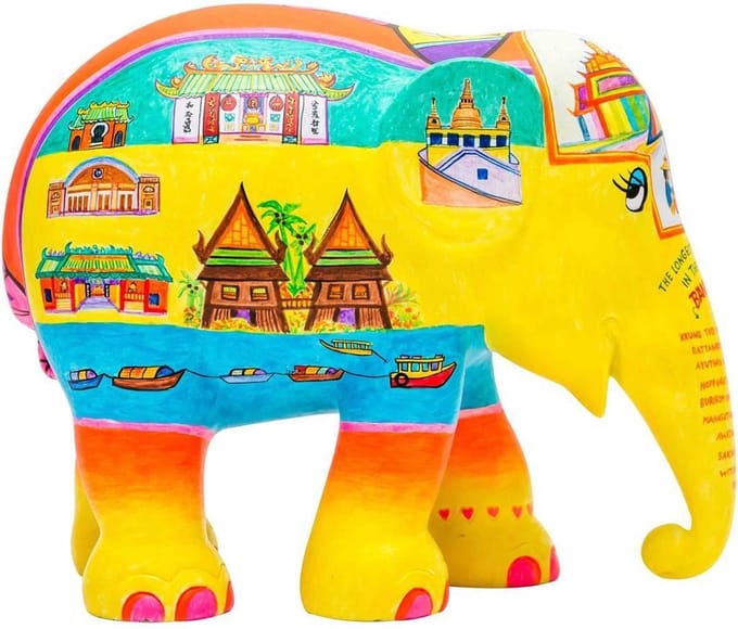 Sanuk 10 cm Elephant parade Handgemaakt Olifantenstandbeeld