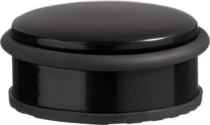 Deurstopper TREY - Zwart - Metaal / Rubber - 10 x h 4,5 cm - Thuis - Wonen - Vaderdag Cadeau - Papadag