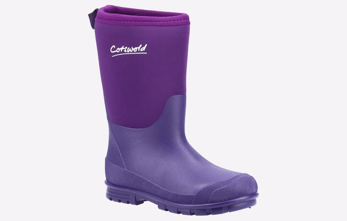 Cotswold Hilly Neoprene Tpr+neopreen Kinderen Paarse Regenlaarzen