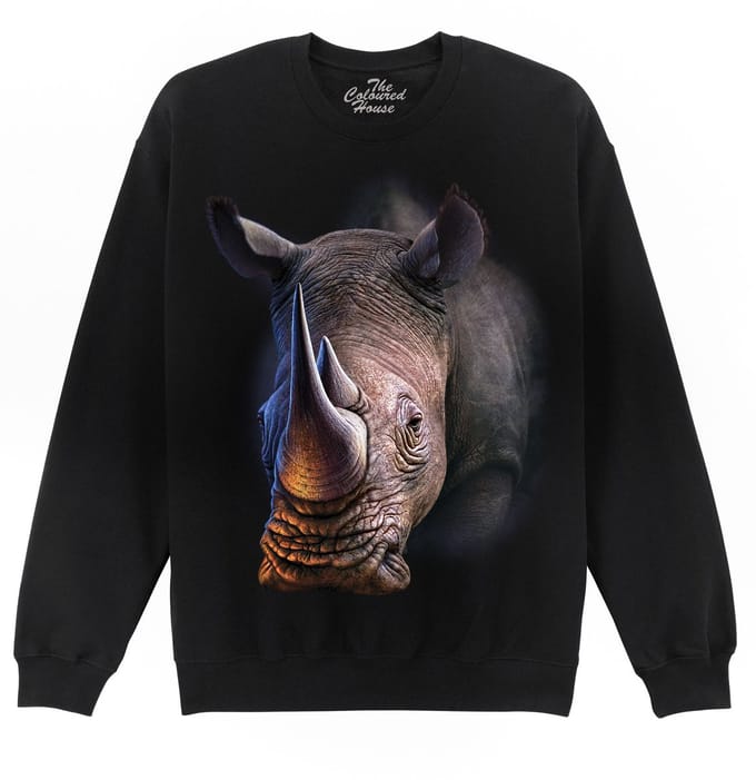 Witte Neushoorn White Rhino The Coloured House Sweater M