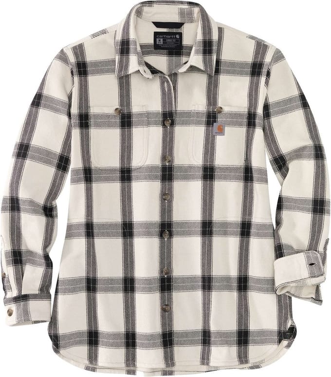 Carhartt Damesoverhemd van zware twill met lange mouwen, geruit, kleur: Malt