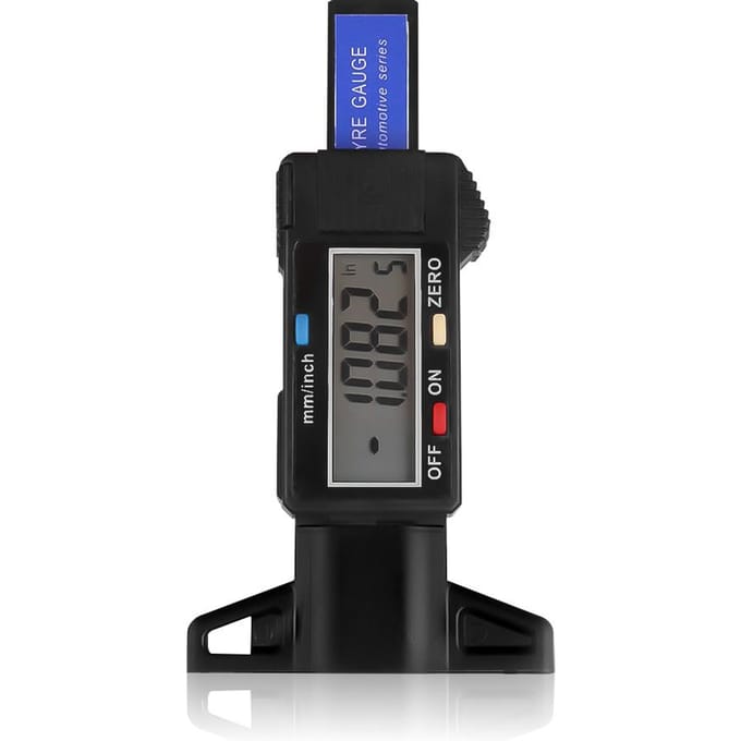 Digitale bandenprofieldieptemeter Metermeter LCD-displaytester voor auto's Vrachtwagens Bereik 0-25 mm