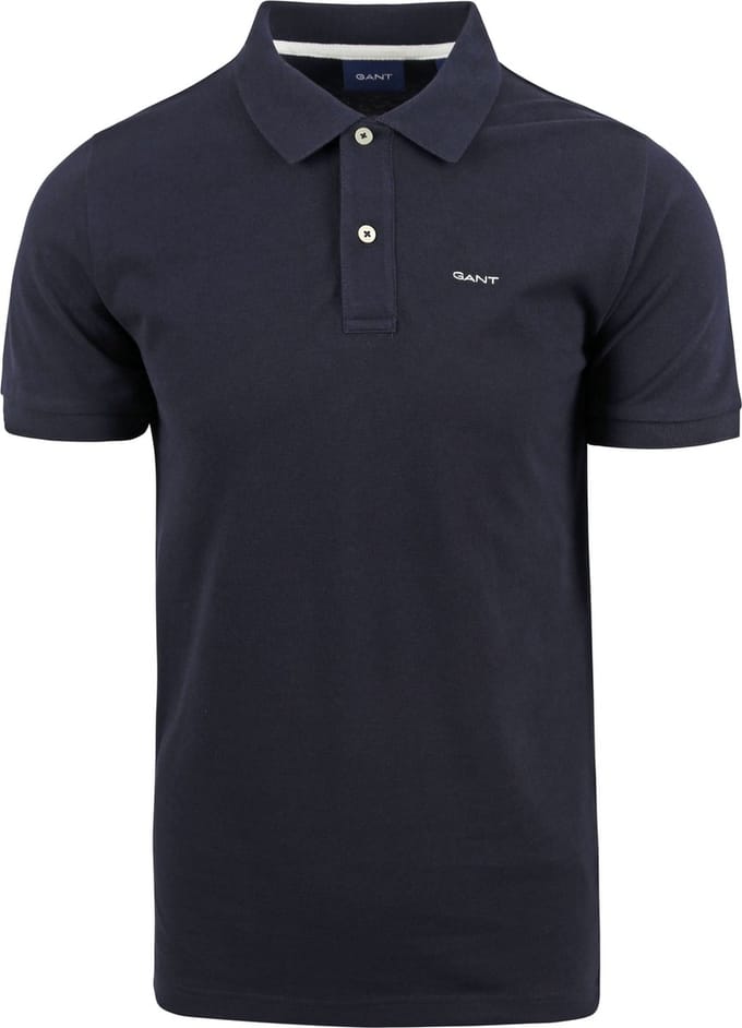 Gant Polo Piqué Rugger Navy - Maat M - Heren