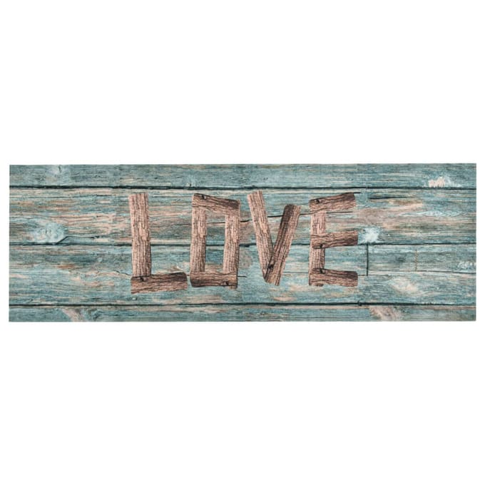 vidaXL - Keukenmat - wasbaar - Love - 45x150 - cm