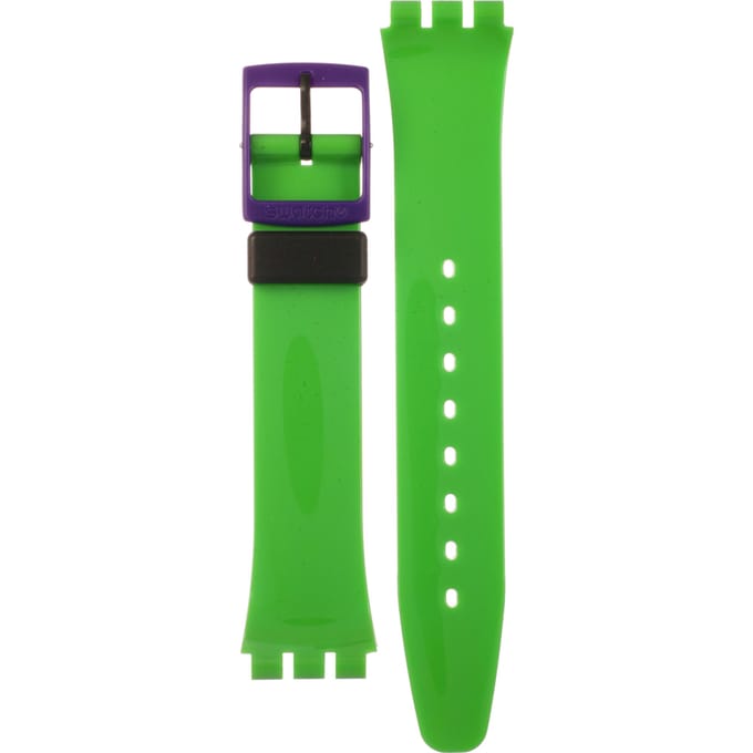 Swatch Plastic - Originals Medium (34mm) /Access/Solar/Musicall/Stop - G/SK/SL/SR/SS/SO28 AGB267 GB267 Green 'N Violet Horlogeband