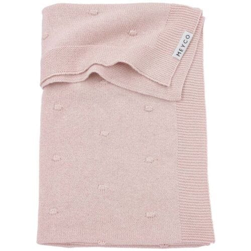 Meyco Baby Mini Knots wiegdeken - soft pink - 75x100cm - 1.0 TOG