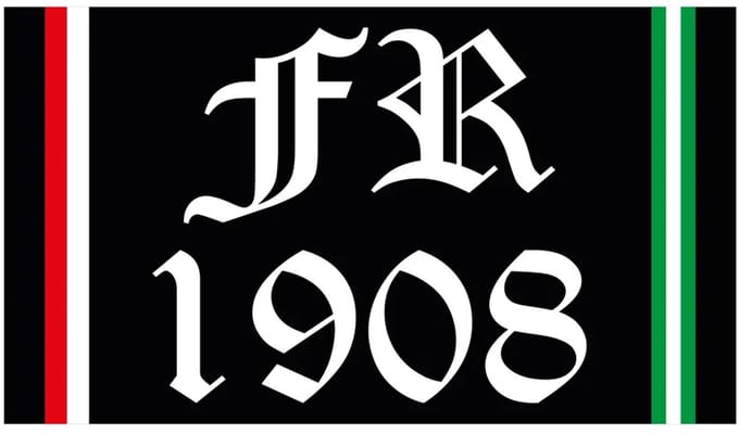 FR.KZK VLAG FR1908 ROOD WIT RECHTE LIJNEN