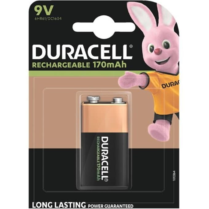 Duracell Oplaadbare 9V batterij (blok) 148064 NiMH 8.4 V 170 mAh 1 stuk(s)