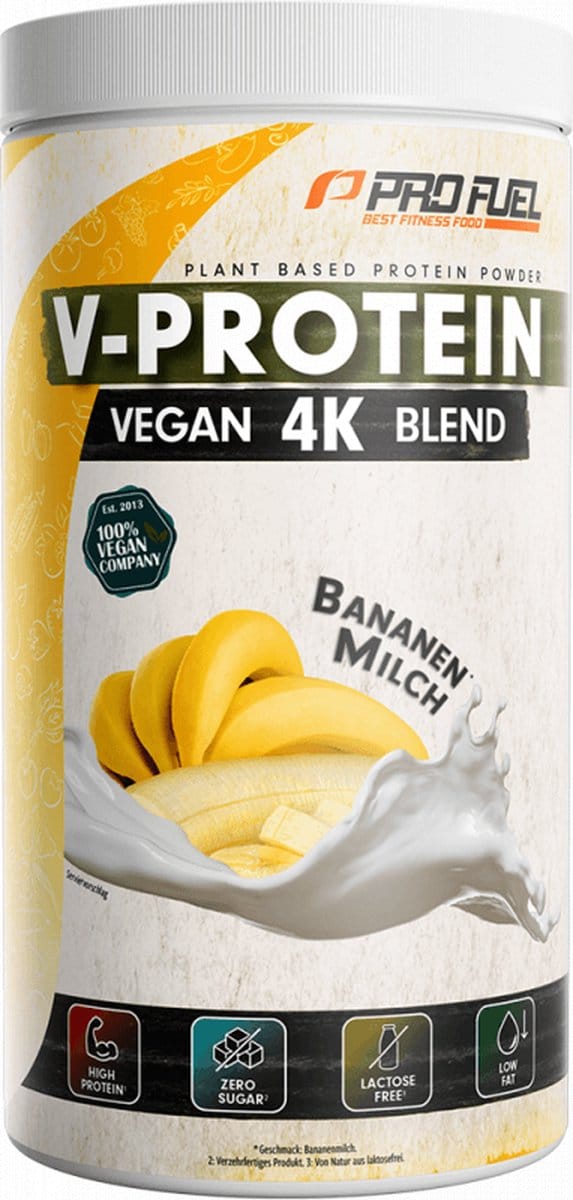 ProFuel V-Protein 4K Blend (750g) Banana Milk - Eiwitten - Veganistisch eiwit
