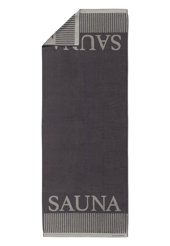 Saunahanddoek 75x200 antraciet - SCHIESSER Home 75*200