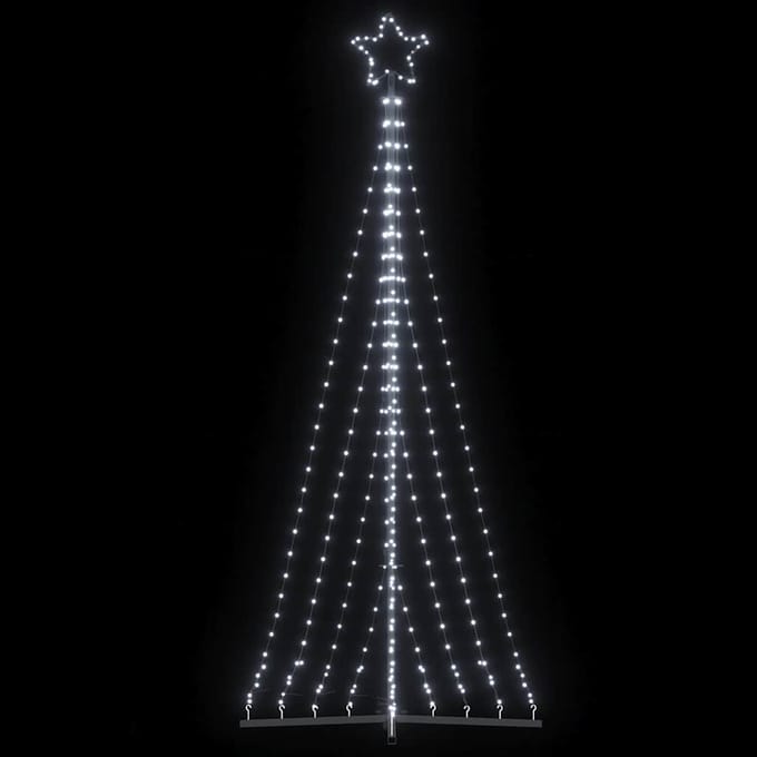 vidaXL - LED-kerstboom - 447 - LEDs - koud - wit - 250 - cm