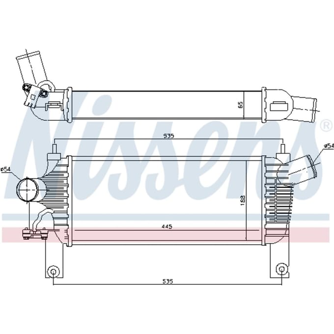 Intercooler NISSENS 96622