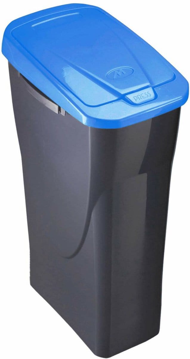 Recycling Waste Bin Mondex Ecobin Blue With lid 25 L