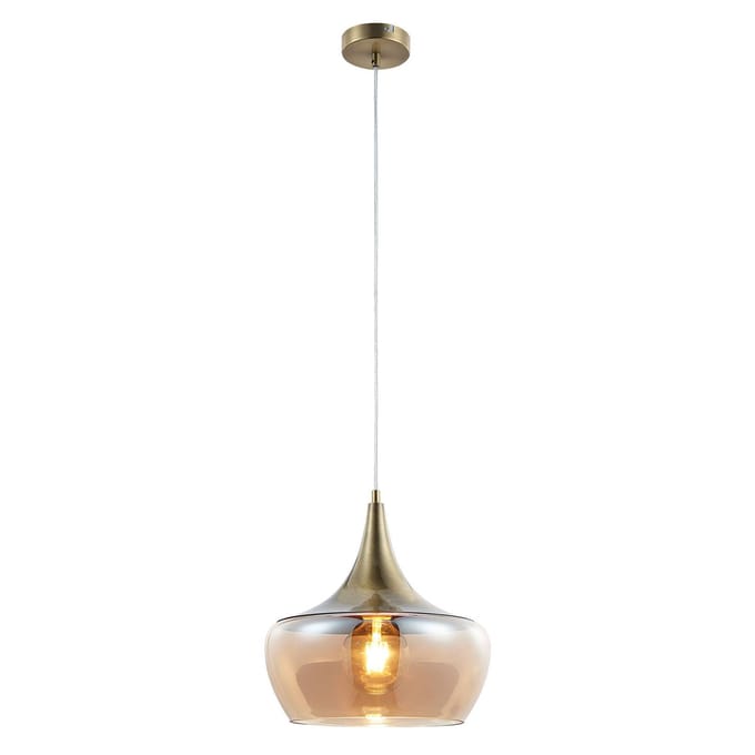 Globo - hanglamp - AROLA - brons - glas - Ø 30cm - E27 - 30423023
