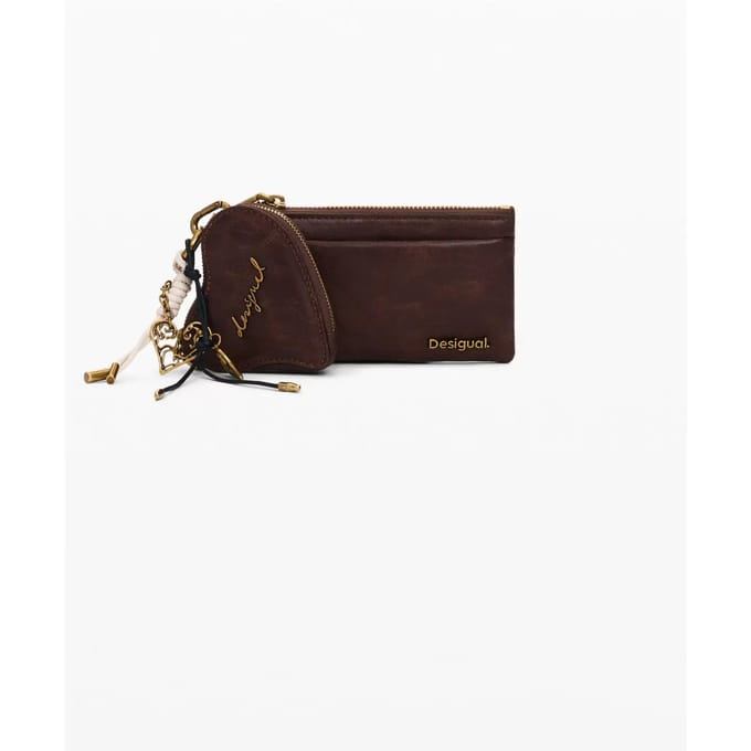 Desigual portemonnee Mone Galaxy Leire Cho Wallet Chocolate donkerbruin