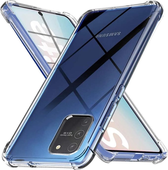 Shockproof Flexibele achterkant Silicone hoesje transparant Geschikt voor: Samsung Galaxy S10 Lite 2020
