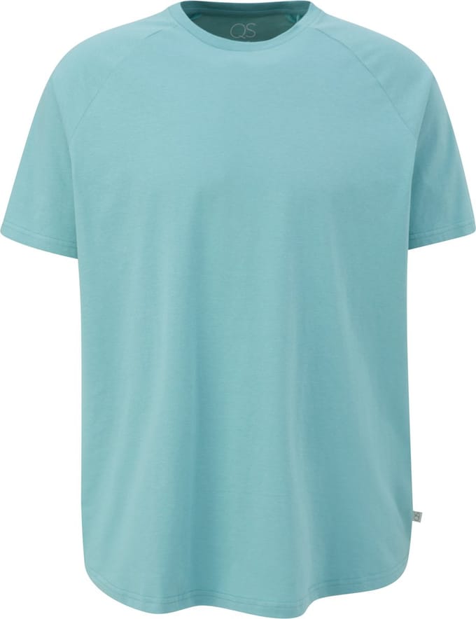 Qs Men-T-shirt--6765 BLUE GREEN-Maat M