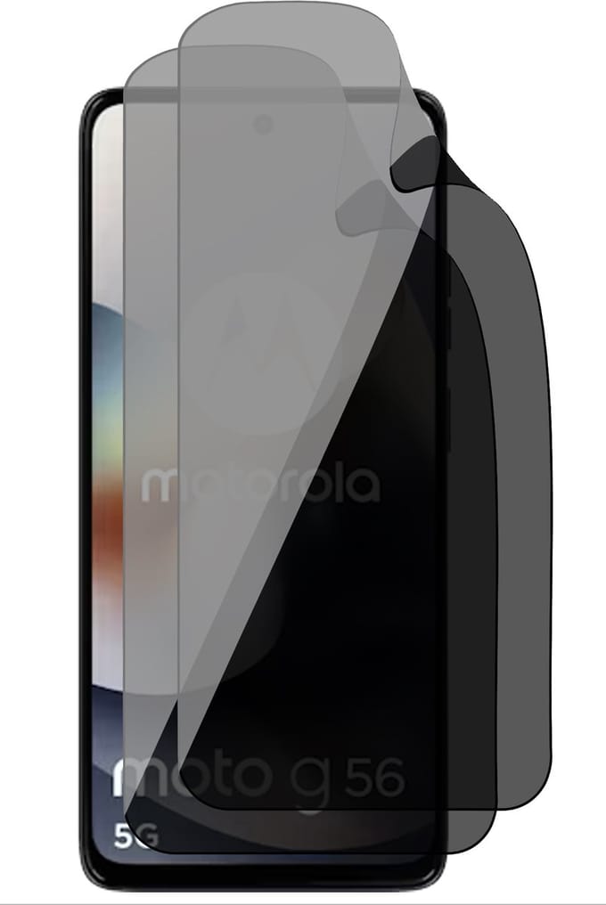 Privacy Screenprotector geschikt voor Motorola Moto G56 - 2x FlexGuard Screen Protector
