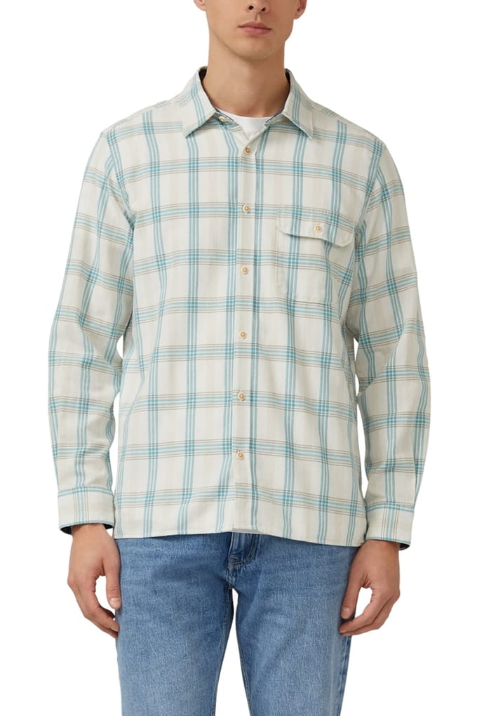 s.Oliver  Shirts Blue Aqua Taglia: M | Camicie Casual Outlet | Uomo | Blu