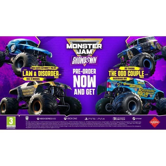 MILESTONE – Monster Jam Showdown – Nintendo Switch – Day One DLC