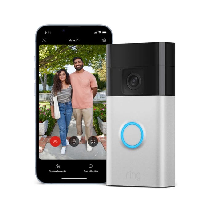 Ring Battery Video Doorbell - ingebouwde oplaadbare batterij - Zilver