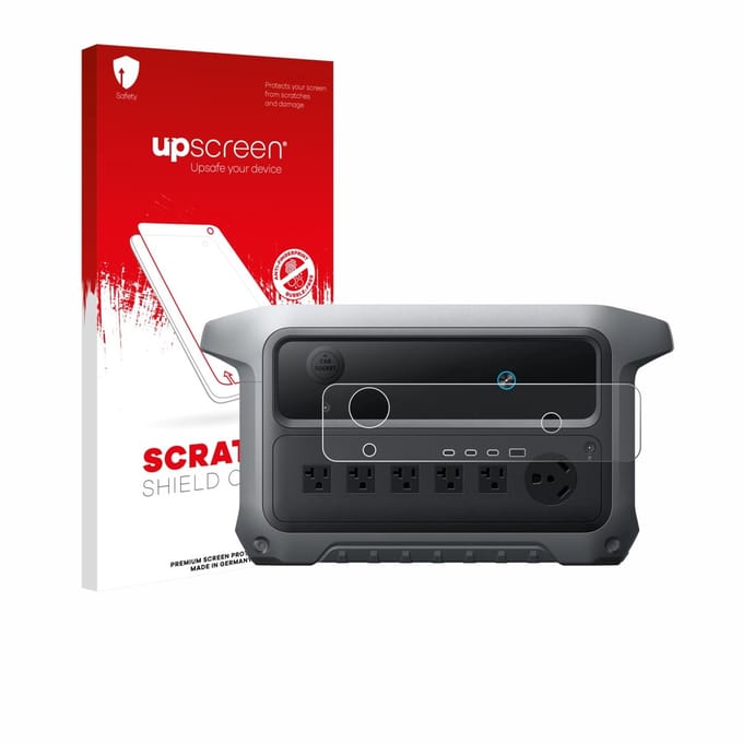 upscreen - Screenprotector voor Anker SOLIX C2000 Gen 2 - Folie Beschermfolie transparant