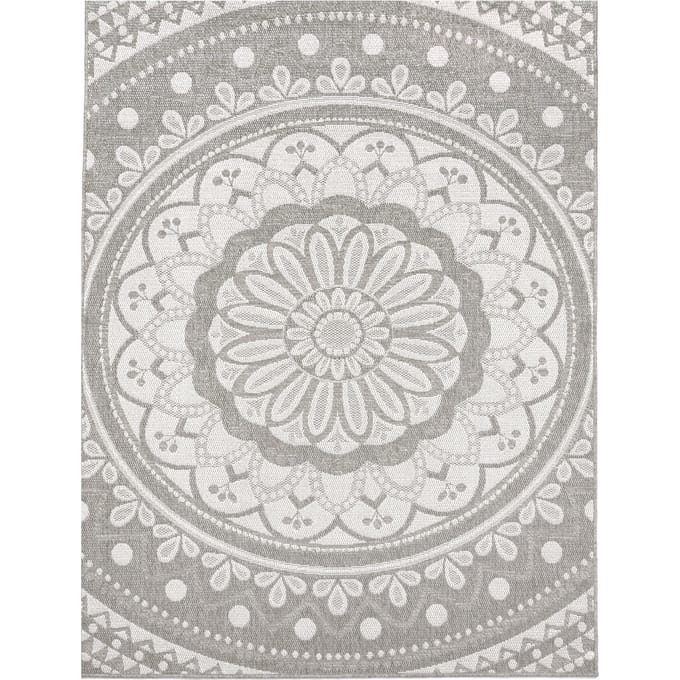 Binnen- en buitenkleed Breezy grijs  80x150 cm