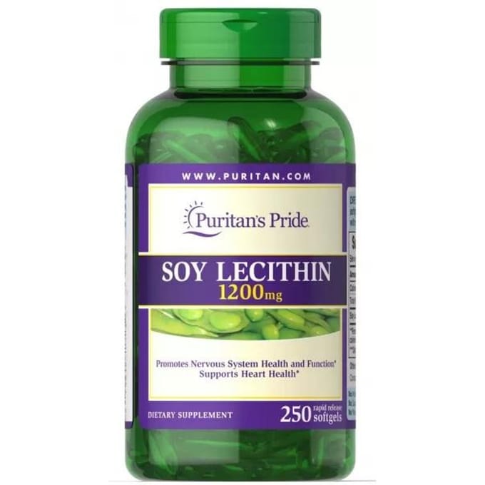 Puritan's Pride - Sojalecithine 1200 mg. 250 Softgel