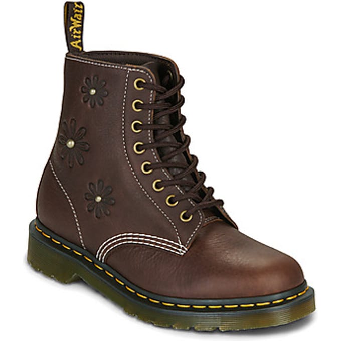 Laarzen Dr. Martens Pascal Flower Dark Brown Grizzly
