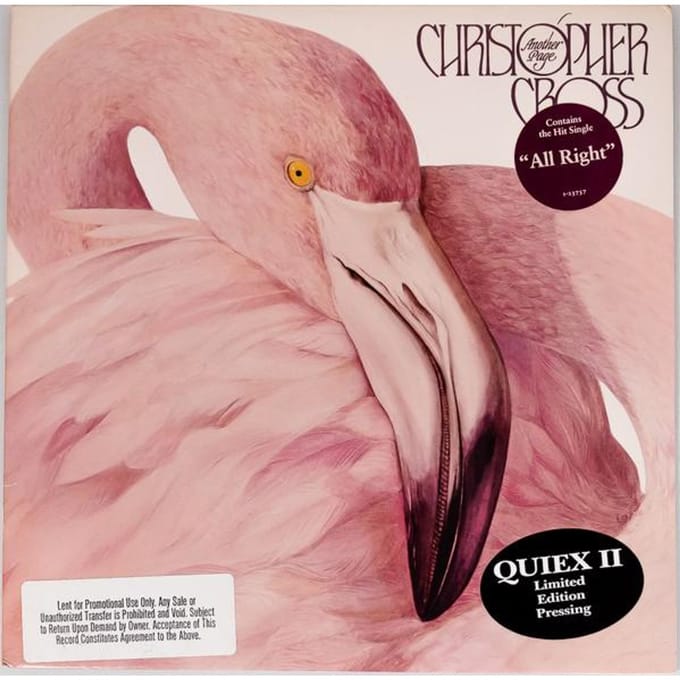 LP Plaat CHRISTOPHER CROSS Another Page 9237571 WARNER BROS. 1983 US Rock Gebruikt pink