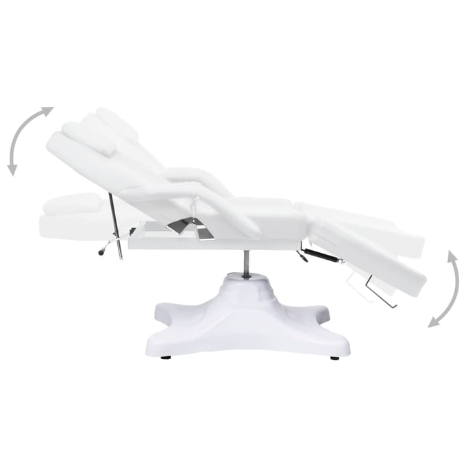 vidaXL - Massagetafel - 180x62x(86,5-118) - cm - wit
