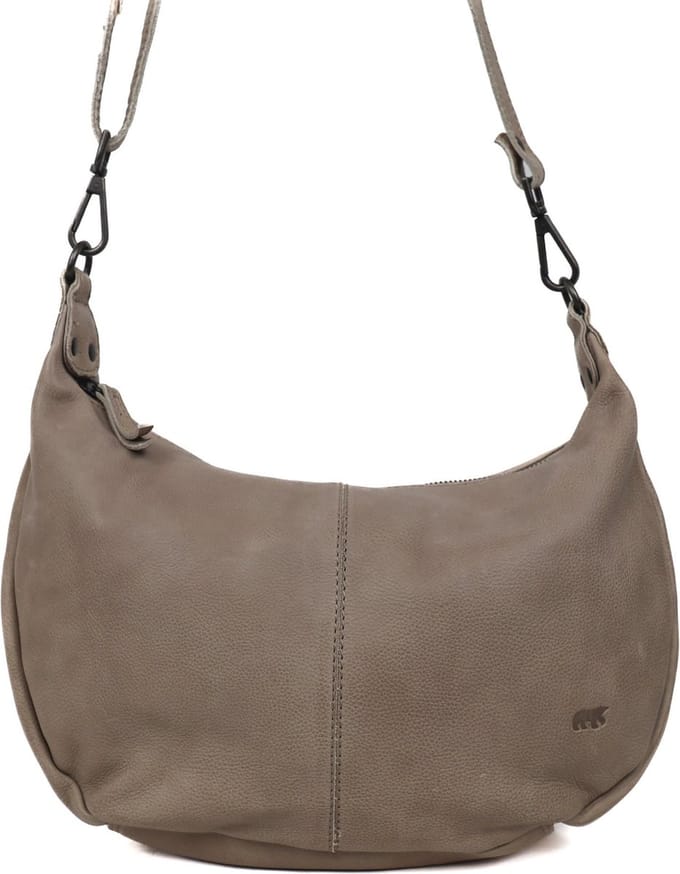 Bear Design Betty Crossbodytas Medium Dames - Leer - Taupe