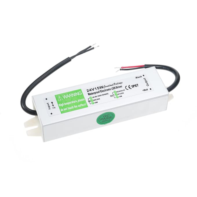 IP67 Waterdichte LED Driver Schakelende Voeding Transformator Adapter AC 90V-250V naar DC 24V 50W 24V 15W