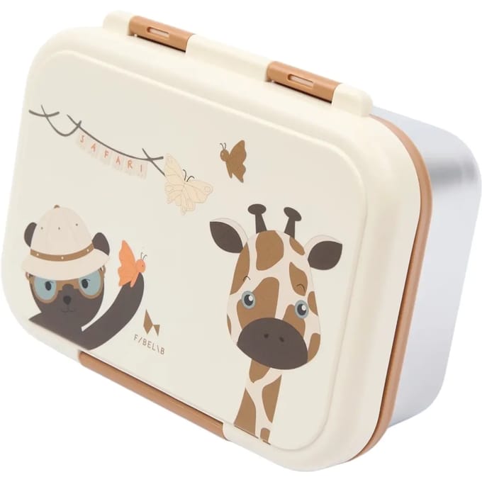 Broodtrommel voor kinderen Fabelab Safari Jungle Bear