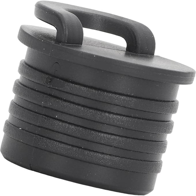 4 stuks Kajak Afvoerplug Kit Vervanging Universeel Waterblokkerend Rubber Kajak Afvoerpluggen Boot black