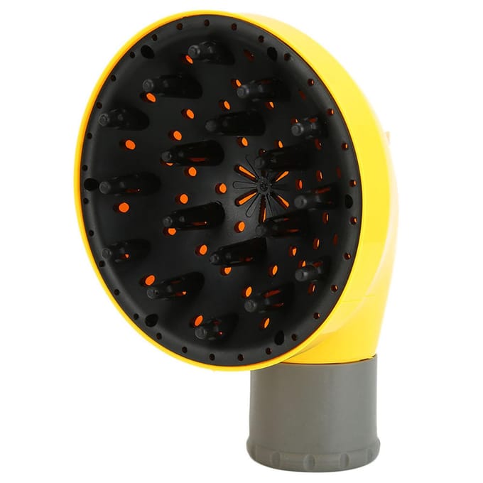 Diffuseur de Cheveux Universel Professionnel Sèche-Cheveux Diffuseur pour Cheveux Bouclés OndulésJaune jaune