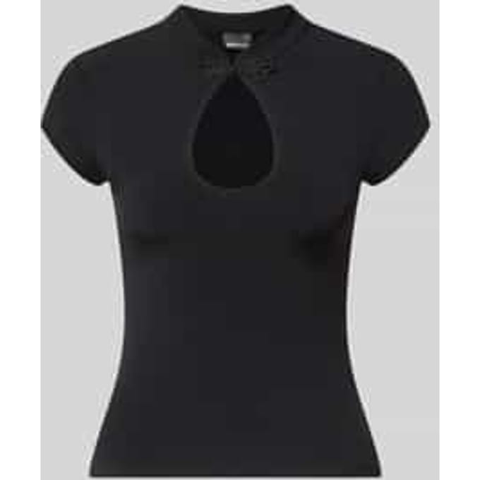slim fit T-shirt met cut-out