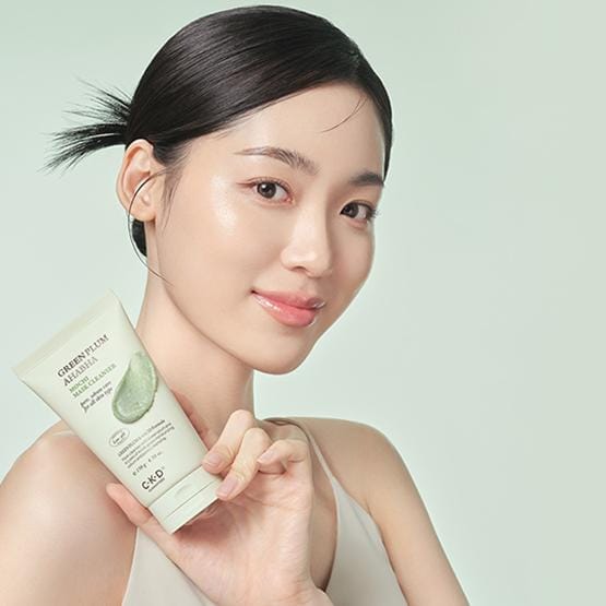 [CKD] Green Plum AHA BHA Mochi Mask Cleanser 150ml white