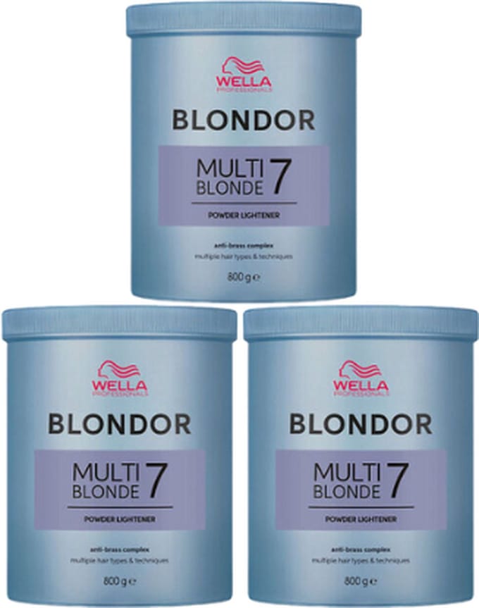 Wella Blondor Multi Blonde Lightening Powder Triple Pack - 3x800gr