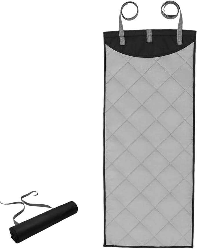 Strijkmat - Deur strijkplank - Snel kleding strijken - Hittebestendig tot 200°C - 115 x 48 cm - Grijs