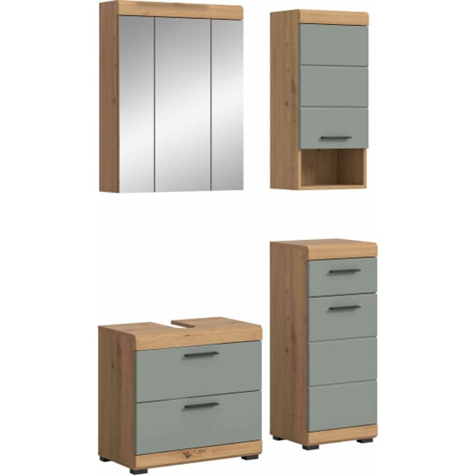 Scout badkamercombinatie salie MDF TZ Artisan eiken NB - 37x112x191cm