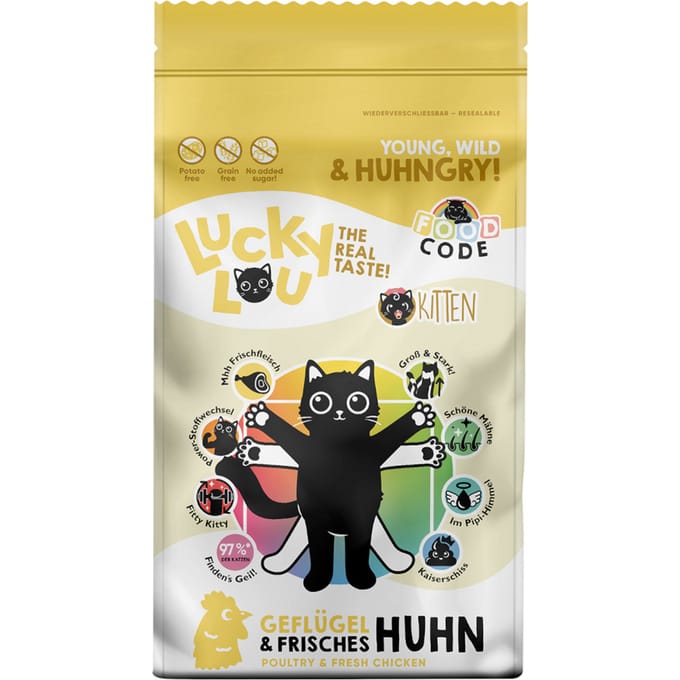 Lucky Lou Kitten Gevogelte & Kip - 9 kg