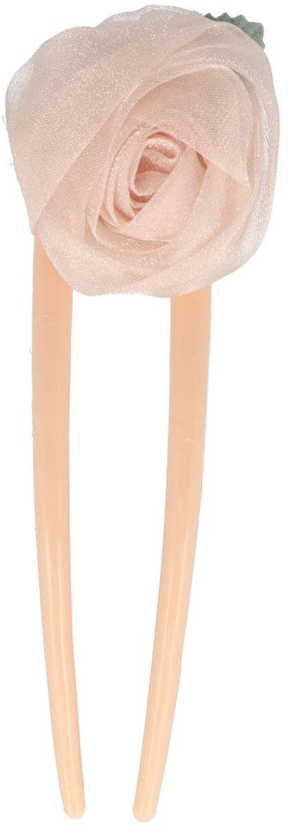 Haarsoires Haarvork 11cm - Bloem - Haarpin voor Knot - Roze