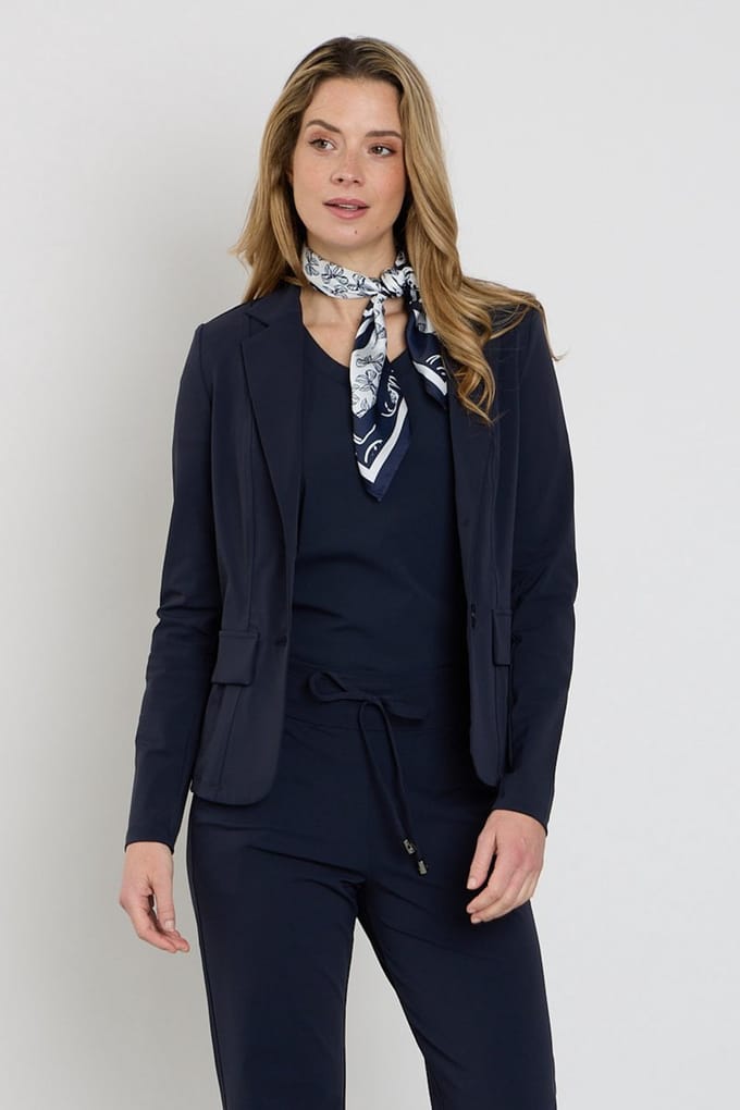 Mi Piace Travel Blazer Dames - Navy - Maat S/36 - 202015