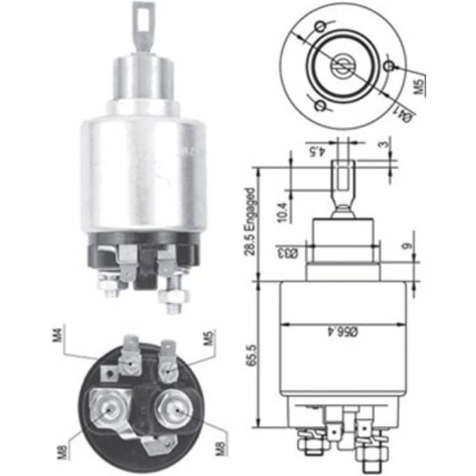 Magneetschakelaar, starter MAGNETI MARELLI 940113050133