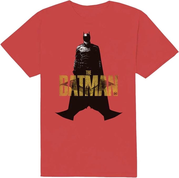 DC Comics Batman - The Batman Yellow Text Heren T-shirt - M - Rood