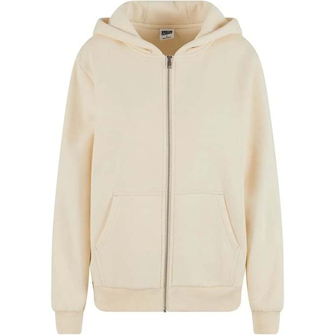 Urban Classics - Fluffy Vest met capuchon - S - Creme