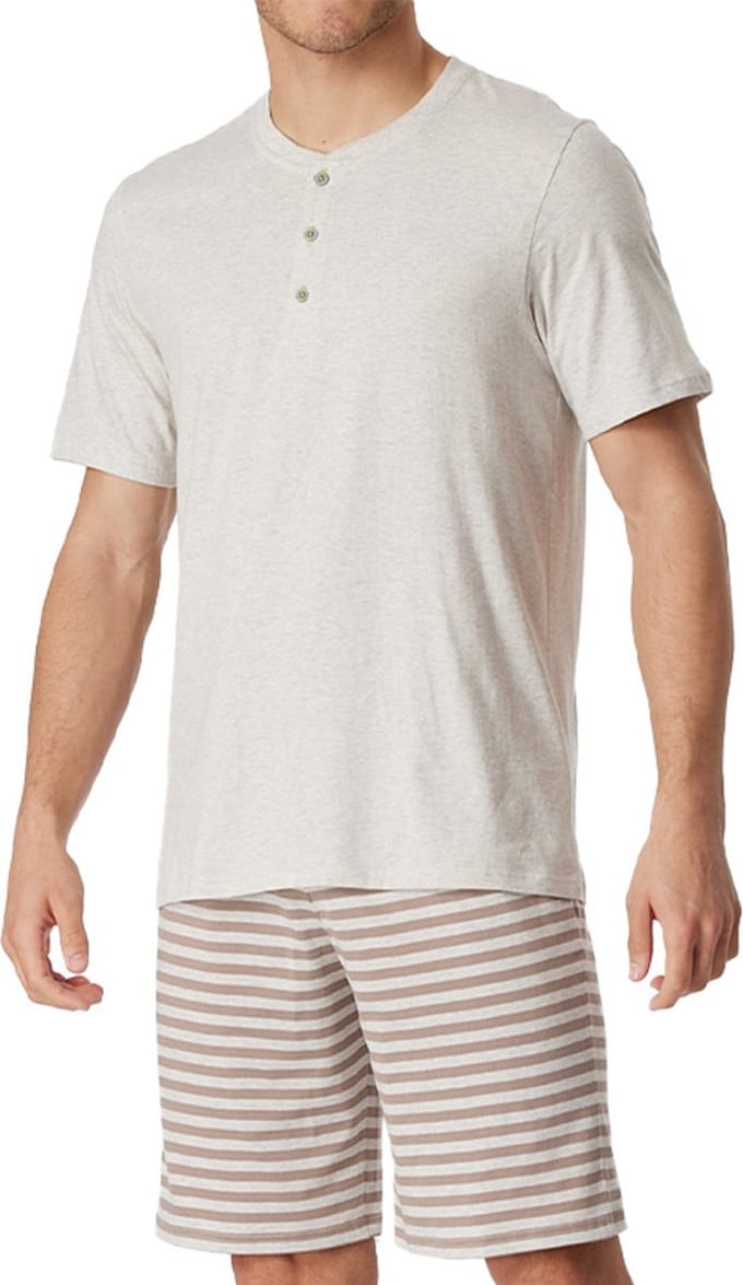 Schiesser – Casual Nightwear – Pyjama – 181164 – Beige Brown - Maat M