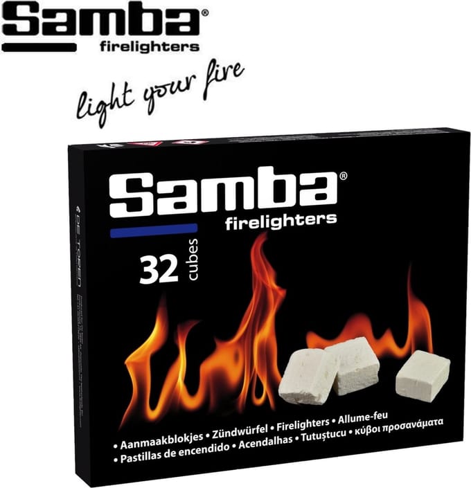 Samba aanmaakblokjes 32 stuks wit bbq Open haard
