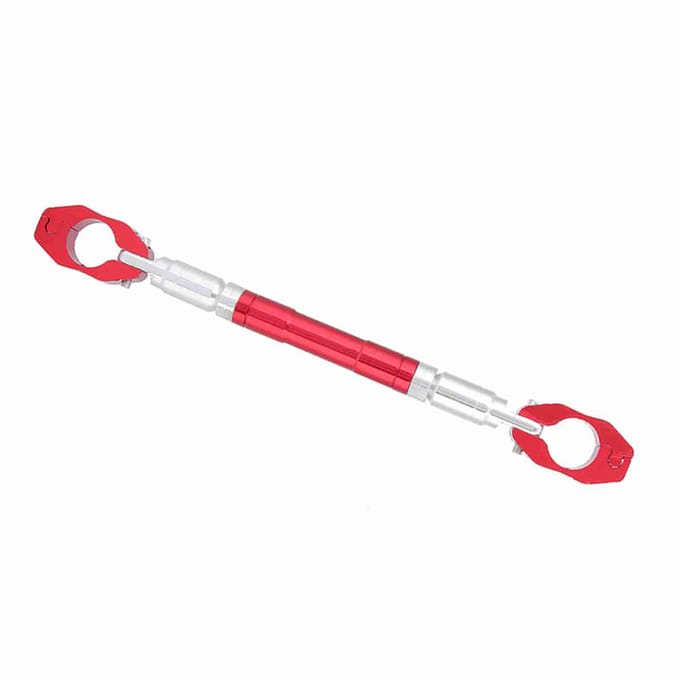 Universele Verstelbare Aluminiumlegering Motorfiets Balans Kruis Stuur Rood white